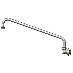 "T&S B-0526-4 Swivel Gooseneck Spout, 10"" Swing Nozzle, Wall Mounted, Regulated, Chrome"