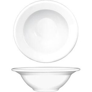 ITI BL-10 11 oz Round Bristol Grapefruit Bowl - Porcelain, Bright White