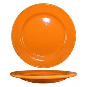 "ITI CA-16-O 10 1/4"" Round Cancun Plate - Ceramic, Orange"