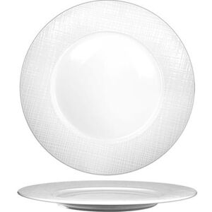 "ITI DR-6 6 1/4"" Round Dresden Plate - Porcelain, Bright White"