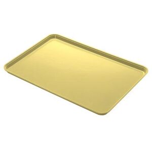 "Cambro 1014CL145 Fiberglass Camlite Cafeteria Tray - 13 3/4""L x 10 3/5"" W, Yellow, Dri-Stak"