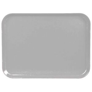 "Cambro 1520CL676 Fiberglass Camlite Cafeteria Tray - 20 1/4""L x 15""W, Steel White"