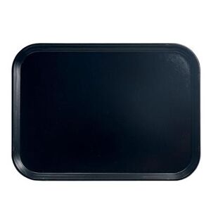 "Cambro 46110 Fiberglass Camtray Cafeteria Tray - 6""L x 4 1/4""W, Black"