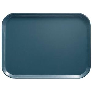 "Cambro 46401 Fiberglass Camtray Cafeteria Tray - 6""L x 4 1/4""W, Slate Blue"