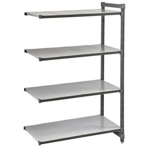 "Cambro CBA183072S4580 Camshelving Basics Solid Add-On Shelf Kit - 4 Shelves, 30""L x 18""W x 72""H, 4 Tiers"