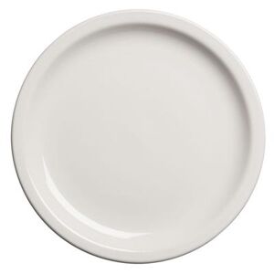 "Cambro MDSPLT9148 9"" Round Camwear Plate - Ceramic, White"