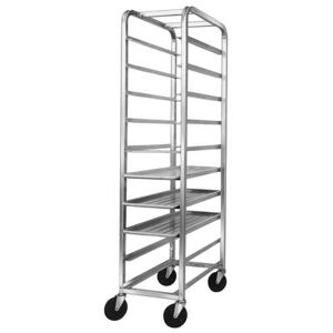 "Channel 519SP 15 1/4""W 10 Platter Pan Rack w/ 6"" Bottom Load Slides, Stainless Steel"