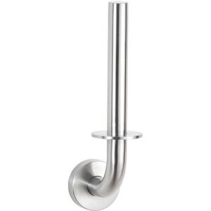 Bobrick B-541 Cubicle Collection Spare Toilet Paper Roll Holder, Satin-Finish Stainless Steel, Surface-Mounted, Silver