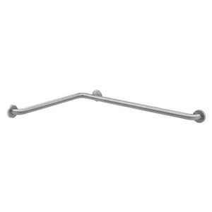 "Bobrick B-68616.99 Grab Bar for Two-Wall Facility with Peened Gripping Surface, 1 1/2""D, 24""W, 36""D, Stainless Steel"