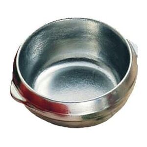 "Bon Chef 3018 4 1/2"" Round Soup Bowl w/ 15 oz Capacity, Aluminum, Silver"