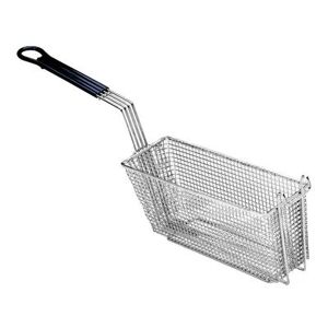 "Pitco P6072147 Fryer Basket w/ Uncoated Handle & Front Hook, 13 1/4"" x 4 1/2"" x 5 3/4"""
