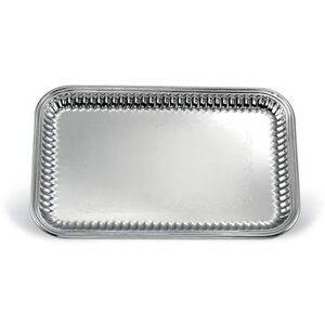 "Vollrath 82166 Rectangular Fluted Serving Tray - 12 1/2"" x 18 1/4"" Stainless, Silver"