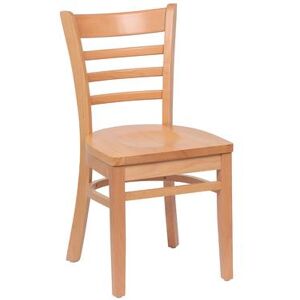 Royal Industries ROY 8001 N Side Chair w/ Ladder Back - Beechwood, Natural Finish