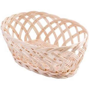 "Tablecraft 1136W Handwoven Basket, 9 1/4 x 7 x 3 1/4"", Polypropylene Cord, Beige"