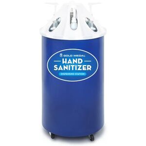 Gold Medal 1881 Mobile Hand Sanitizing Station for (4) 1 gallon Jugs & (4) 16 oz Bottles