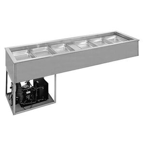 "Randell RCP-5 69 1/4"" Drop In Refrigerator w/ (5) Pan Capacity - Cold Wall Cooled, 115v, Stainless Steel"