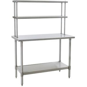 Eagle Group 411260 Flex-Master 60"" Table-Mount Double Overshelf, Stainless, Stainless Steel"