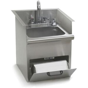 Eagle Group HWB-E (1) Compartment Drop-in Sink - 9 1/4"" x 11 1/2"", Drain Included, Silver"