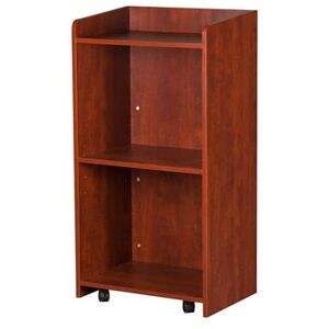 "Oak Street M8810-CHERRY-UNASSEMBLED 24 1/2""W Hostess Stand w/ Melamine Top, 46 1/4""H, Brown"