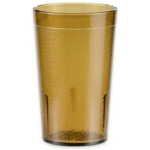 GET 6605-1-A 5 oz Amber Textured Plastic Tumbler, Yellow