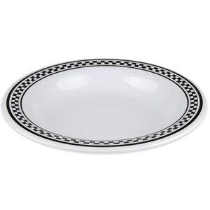 GET B-139-X Diamond Chexers 13 oz Round Melamine Pasta Bowl, White