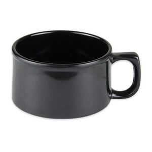 "GET BF-080-BK 4"" Round Soup Mug w/ 11 oz Capacity, Melamine, Black"