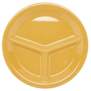 "GET CP-10-TY 10 1/4"" Round Melamine Dinner Plate, Yellow"