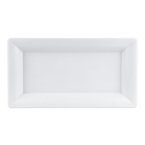 "GET ML-109-W Rectangular Display Tray, 10 1/4"" x 19"", Melamine, White"