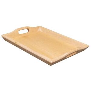 "GET RST-1814-N Room Service Tray, 19"" x 14 1/4"", Hardwood, Natural, Beige"