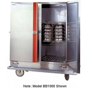 Carter-Hoffmann BB1200 Convertible Carter Heated Banquet Cart - (120) Plate Capacity, Stainless, 120v, Stainless Steel