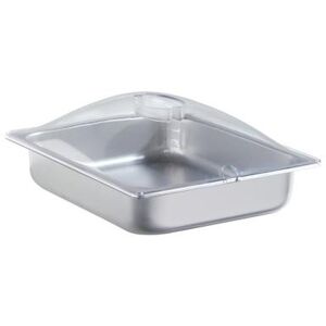 Cadco SPL-2P Half Size Steam Pan, Stainless, Clear