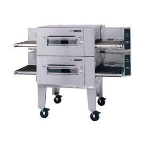 "Lincoln 1600-FB2G 80"" Impinger Low Profile Double Conveyor Oven, Natural Gas, Stainless Steel, Gas Type: NG"