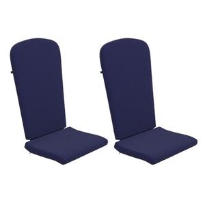"Flash Furniture JJ-CSN14501-BL-2-GG Seat Cushion for High Back Patio Chairs - 19 1/4""W x 47 1/4""D x 2""H, Polypropylene, Blue"