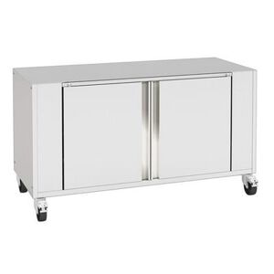 "Rotisol USA 1160.4SR 45 1/8""W Base Cabinet w/ (2) Doors for FlamBoyant 1160-4, Stainless Steel"