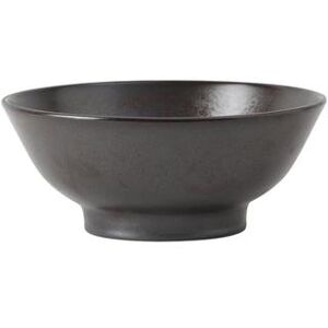 Tuxton GZL-050 46 oz Round Specialty Items Ramen Bowl - Ceramic, Lava, Black