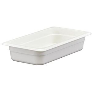 "Cambro 32CW148 Camwear 2 1/2""D Third Size Food Pan, White"