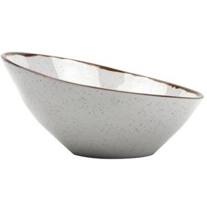 GET B-792-RM 24 oz Round Melamine Bowl, Rustic Mill, Cream, White