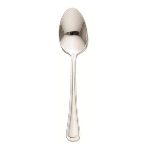 "Libbey 101 002 7 1/4"" Dessert Spoon with 18/8 Stainless Grade, Classic Rim II Pattern, Stainless Steel"