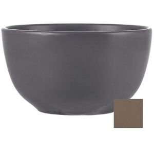 "Libbey DRI-10-S 5 1/2"" Round Driftstone Bowl w/ 26 oz Capacity - Porcelain, Sand, Brown"