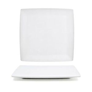 "Front of the House DAP027WHP23 7 1/2"" Square Canvas Plate - Porcelain, White"