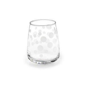 Front of the House RDO004PDG25 Harmony 12 oz Double Old Fashion Glass - Polka Dot, Clear