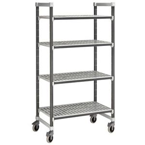 "Cambro EXMU213670V4480 Camshelving Elements XTRA Vented Shelving Unit - 4 Shelves, 36""L x 21""W x 70 1/4""H, Gray"