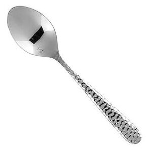 "Fortessa DVMETD700022 4 1/10"" Demitasse Spoon with 18/0 Stainless Grade, Apollo Pattern"