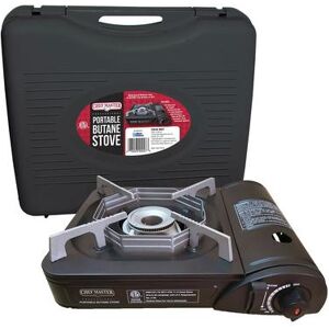 "Hollowick CMST-9K Chef-Master Portable Butane Stove w/ Carrying Case - 11 1/2"" x 13 1/2"", Black"