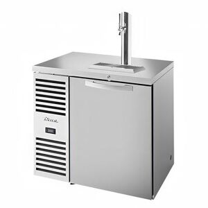True Refrigeration "True TDR36-RISZ1-L-S-S-1 36"" Kegerator Commercial Beer Dispenser w/ (1) Keg Capacity - (1) Column, Stainless, 115v, 1 Column, Stainless Steel"