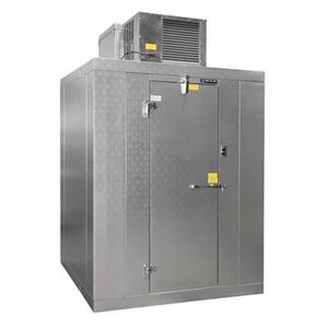 "Master-Bilt QODB68-C Outdoor Walk-In Cooler w/ Left Hinge - Top Mount Compressor, 6' x 8' x 6' 7""H, Floor"