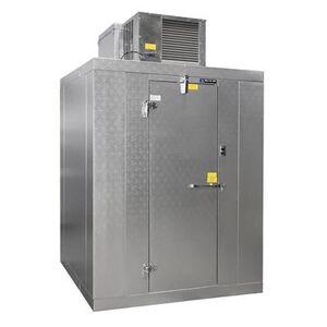 "Master-Bilt QSF7756-C Indoor Walk-In Freezer w/ Left Hinge - Top Mount Compressor, 5' x 6' x 7' 7""H, Floor"
