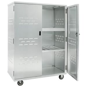 "New Age 98167 49 1/4"" Mobile Security Cage, 25 1/2""D, Aluminum, Silver"