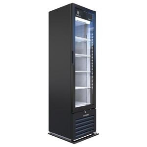 "Beverage Air MT08-1H6B 19"" 1 Section Glass Door Merchandiser, (1) Right Hinge Door, 115v, Automatic Defrost, LED Lighting, Black"