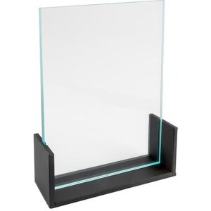 "Cal-Mil 1510-46 Tabletop Menu Card Holder - 4"" x 6"", Acrylic/Black"